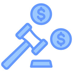Business Law Blue Icon