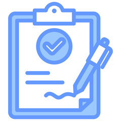 Contracts Blue Icon