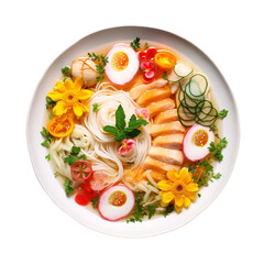 Yuzu shoyu ramen, transparent background