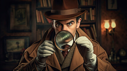 Intriguing Victorian Detective Outfit - obrazy, fototapety, plakaty