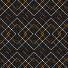With a tartan check plaid background, this vector fabric texture has a seamless design.