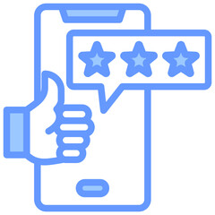 Review Blue Icon
