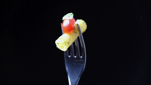 detalle de pasta en estudio