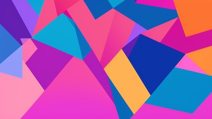 Colorful Abstract Background With Triangles - obrazy, fototapety, plakaty