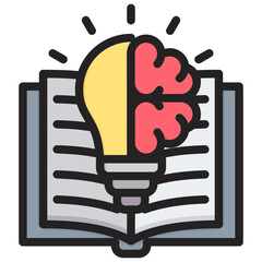 Knowledge Outline Color Icon