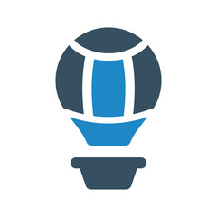 parachute, sport icon vector illustration