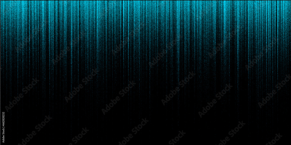 Aufkleber Abstract Monochrome Elegant stipple blue pattern in black background. Gradient Texture, Seamless striped design and digital textile surface background random halftone effect