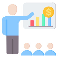 Business Training Flat Icon