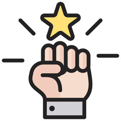 Motivation Outline Color Icon