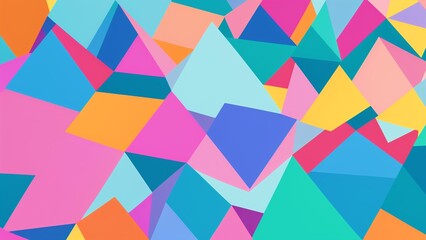 Colorful Abstract Background With Triangles