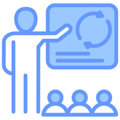 Refresher Training Blue Icon