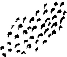 Grunge Ink Dry Brush Abstract Texture