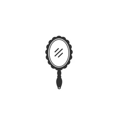 Man standing in front of a mirror vector icon