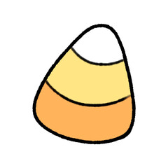 Cute Halloween Candy Doodle Halloween element, signs and symbols decorative , Hand drawn in doodle style