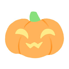 Cute Halloween pumpkin Doodle Halloween element, signs and symbols decorative , Hand drawn in doodle style