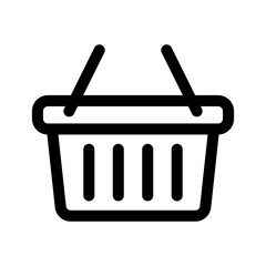 Shopping basket icon - vector illustration