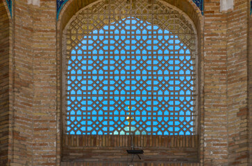traditional panjara decorations of Barakhan Madrasah in Khazrati Imam Complex (Tashkent, Uzbekistan)