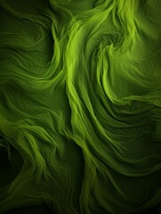 Moss Creative Abstract Wavy Texture. Flowing Digital Art Decoration. Abstract Realistic Surface Vertical Background. Ai Generated Vibrant Curly Pattern.