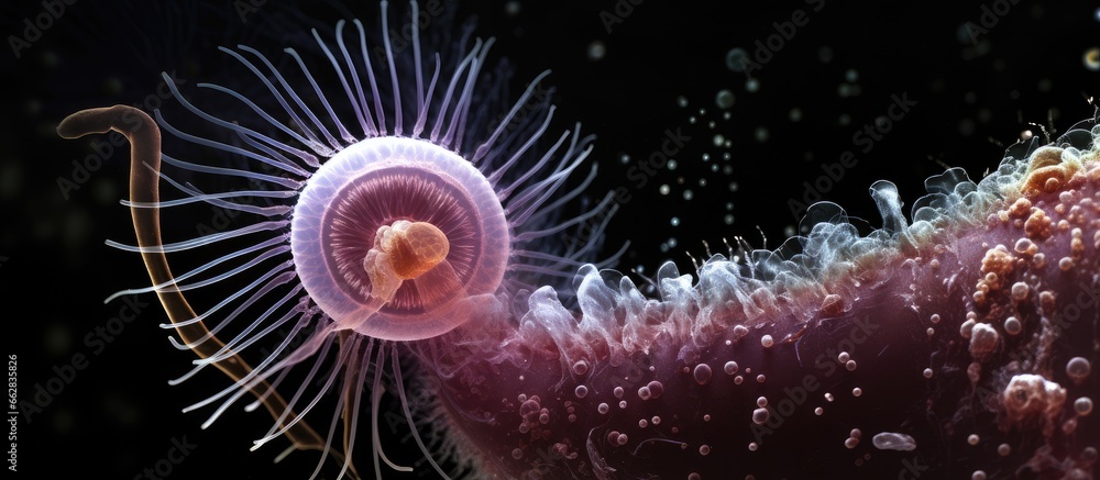 Poster echinococcus multilocularis is a tapeworm that causes a deadly disease in mammals with microscopic p