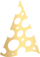  Christmas tree gold gradient decoration and design.