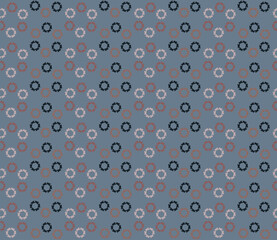 Textile geometric seamless pattern