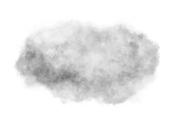 Realistic white cloud. Cloud on transparent background. Fog effect. PNG image