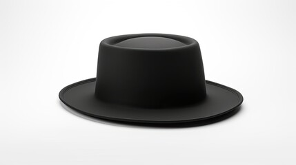 3D Fedora Hat Isolated Background