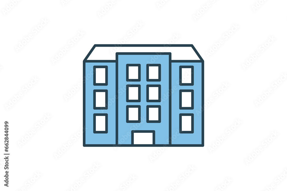Poster apartment icon. icon related to real estate. suitable for web site design, app, user interfaces. fla