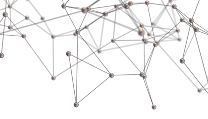 Molecular background with DNA. Network with connecting dots and lines.