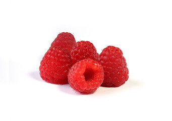Raspberry isolated on white background