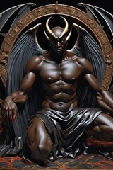 Beelzebub dark demon, fallen angel mystical ruler, demonic