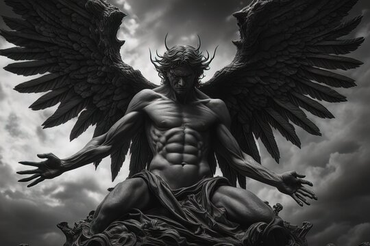 Fallen Angel Rear View Fallen Angel Statue Images – Browse 3,414 Stock Photos, Vectors, and ...