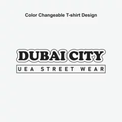 Fototapeten Dubai City UEA street weer t-shirt Design © Designhome