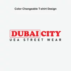 Foto auf Leinwand Dubai City UEA street weer t-shirt Design © Designhome