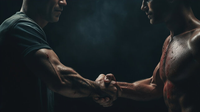 About the sport of professional boxing, Heavy Bag Workout: A boxer strikes a heavy bag with power and precision, demonstrating their strength and training regimen