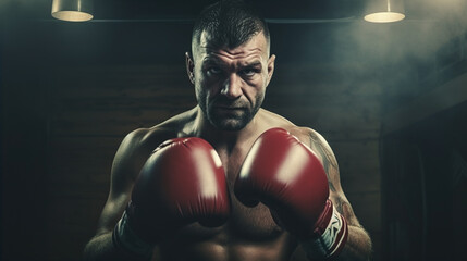 About the sport of professional boxing, Heavy Bag Workout: A boxer strikes a heavy bag with power and precision, demonstrating their strength and training regimen
