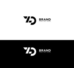 ZD, DZ letter logo
