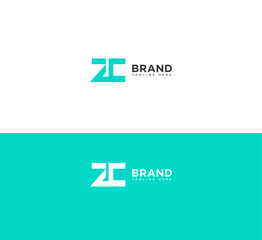 ZC, CZ letter logo - obrazy, fototapety, plakaty