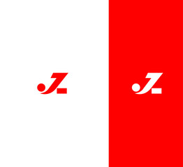 ZJ, JZ letter logo