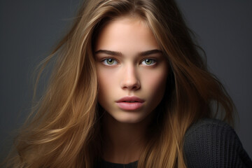 Fototapeta premium a professional photograph of an attractive 18 year old model,