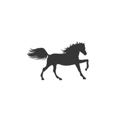 Head horse icon vector in flat