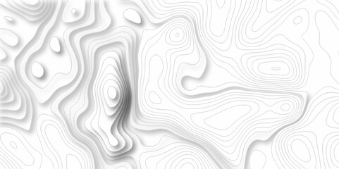 Abstract background with waves Topographic map. Geographic mountain relief. Abstract lines background. Contour maps. Vector illustration, Topo contour map white background, Topographic contour line.