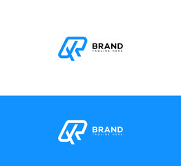 QR, RQ letter logo