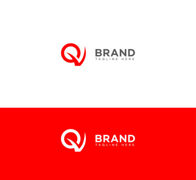 QV, VQ letter logo