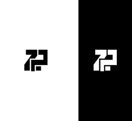 zp, pz letter logo