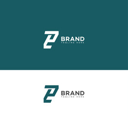 Obraz premium zp, pz letter logo