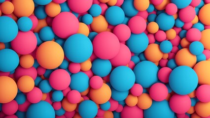 A Bunch Of Colorful Balls