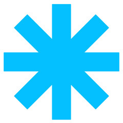 Snow icon isolated on Transparent Background