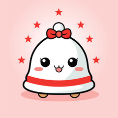 Christmas bell kawaii Christmas character