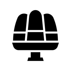 jelly glyph icon illustration vector graphic. Simple element illustration vector graphic, suitable for app, websites, and presentations isolated on white background